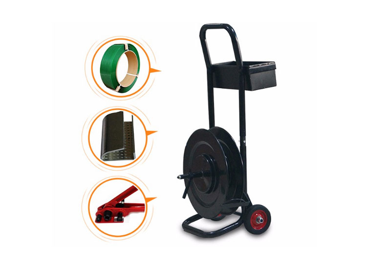 Steel Material Hand Strapping Dispenser Cart