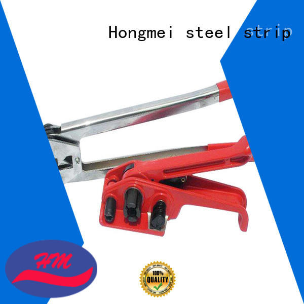 Hongmei manual strapping machine fast delivery for steel packing