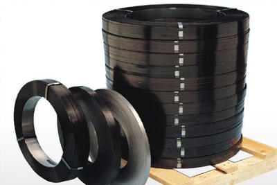 Black Steel Packing Strips Steel Banding Strap 12.7mm X 0.4-0.6mm